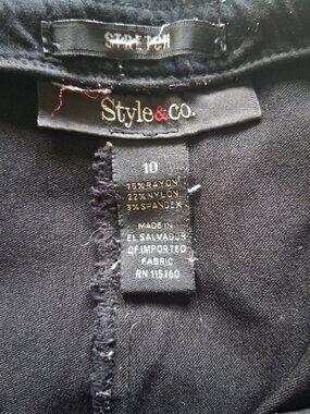 Style and Co. Stretchy black pants
